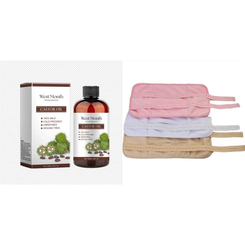 Growth Hair Essential Oil Castor Oil Solid Hair Moisturizing Set - NamafadStore