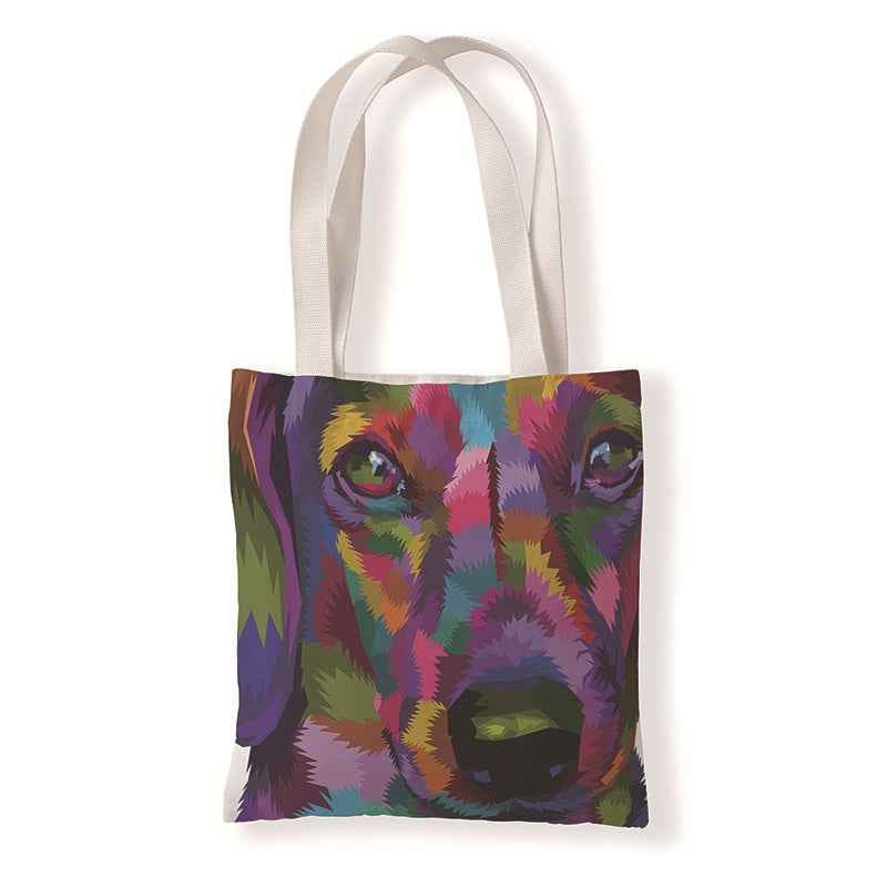 Colorful Animal Print Canvas Bag