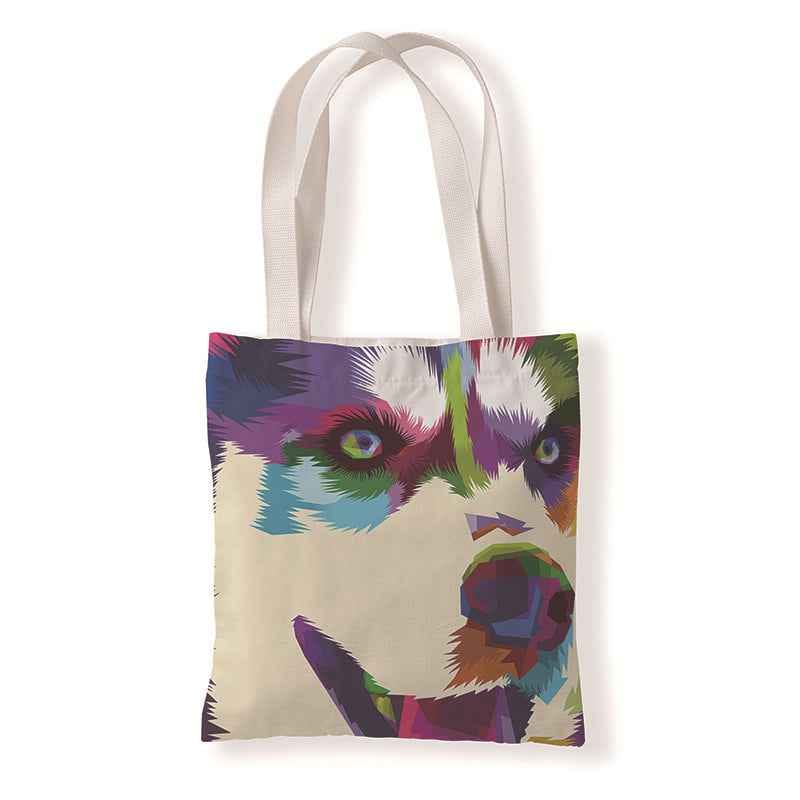 Colorful Animal Print Canvas Bag