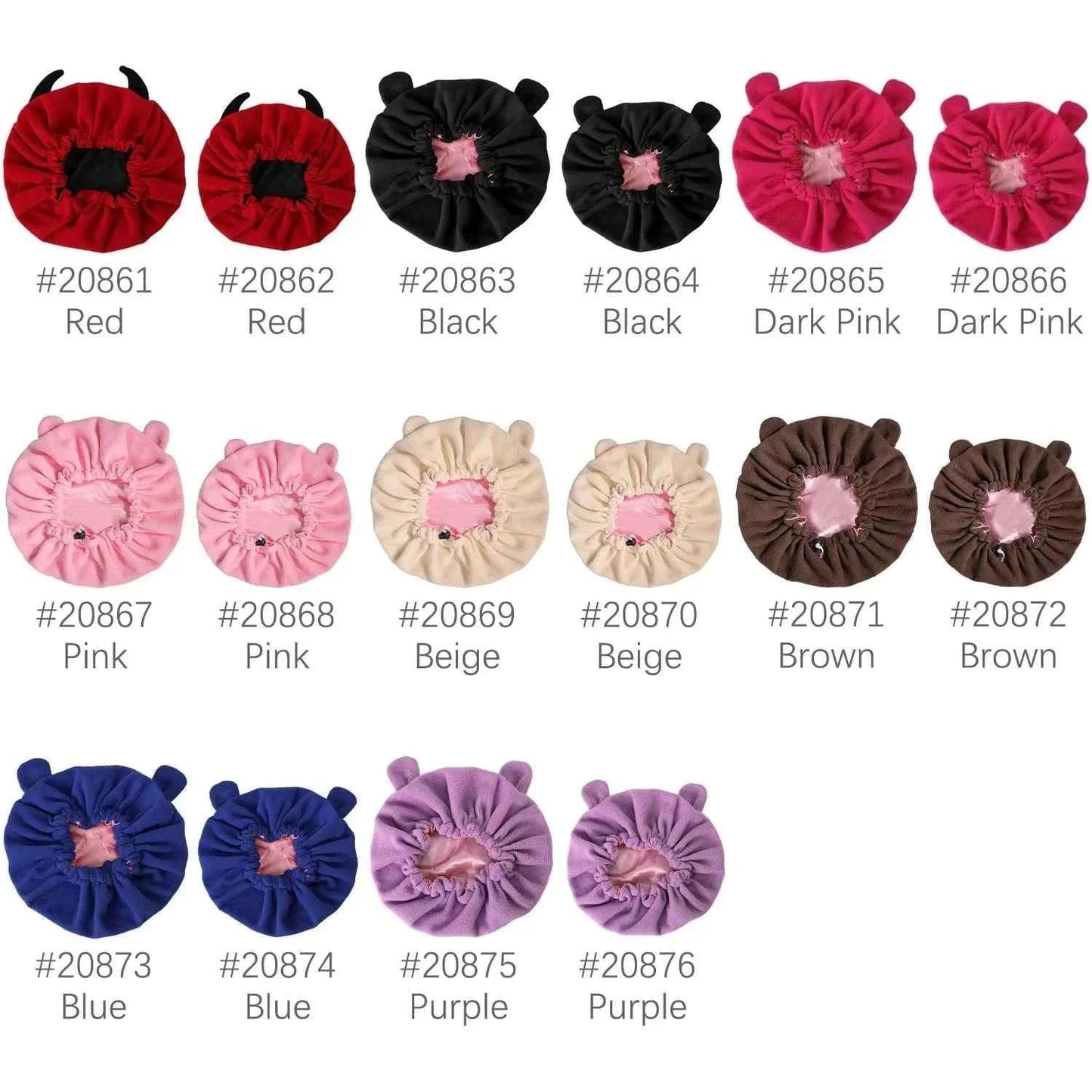 Winter Bonnet's Double Layer Thickening Sleep Cap Polar Fleece Warm Nightcap Big Bonnet Sleeping Cap