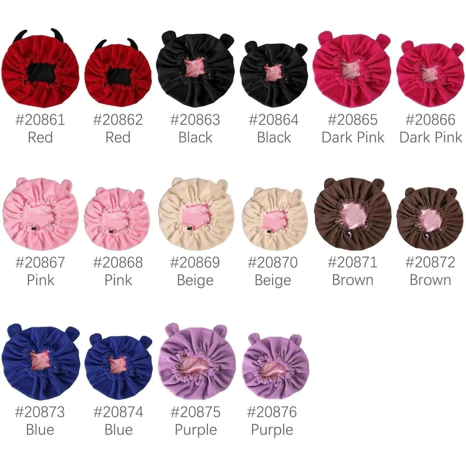 Winter Bonnet's Double Layer Thickening Sleep Cap Polar Fleece Warm Nightcap Big Bonnet Sleeping Cap
