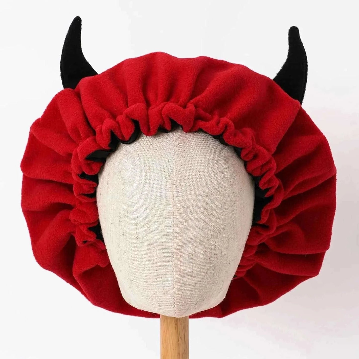 Winter Bonnet's Double Layer Thickening Sleep Cap Polar Fleece Warm Nightcap Big Bonnet Sleeping Cap