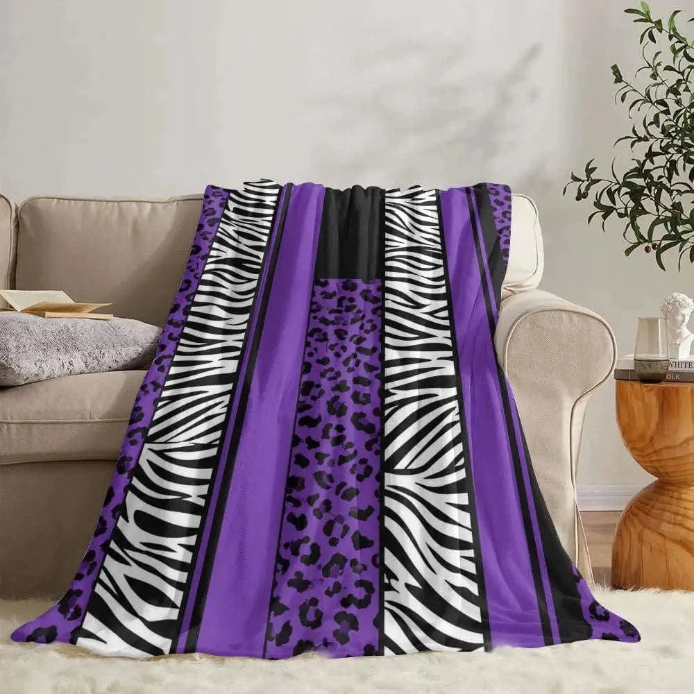 Pink Leopard Print Throw Soft Flannel Throw Summer Blanket Lightweight Cozy Nap Blanket for Sofa Bed Travel Namahfad