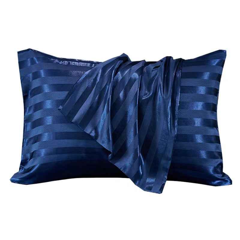 Satin Stripe Envelope Pillowcase – Soft Luxury Bedding for Women