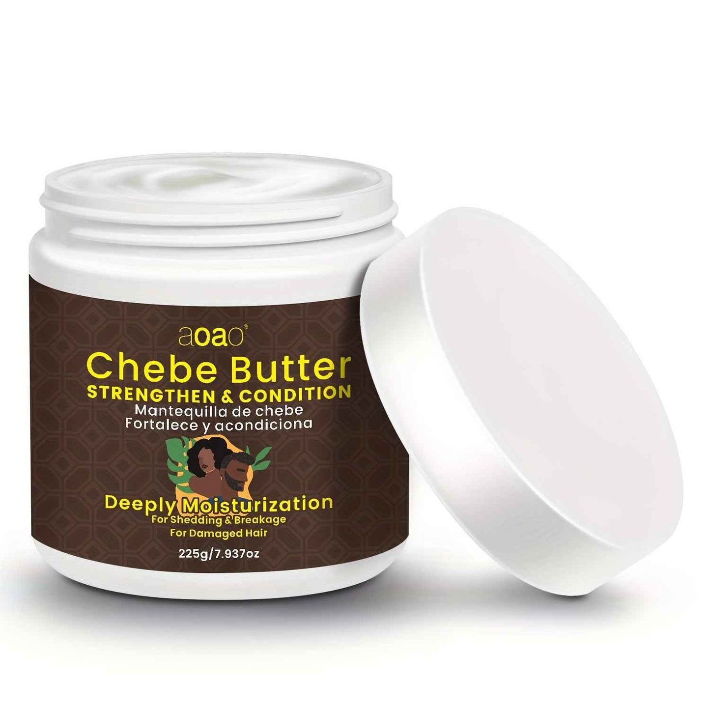 Moisturizing Chebe Cream with Natural Ingredients, Featuring Keratin, Jojoba Seed Oil, And Castor Oil, Designed to Deeply Nourish And Protect Damaged Hair