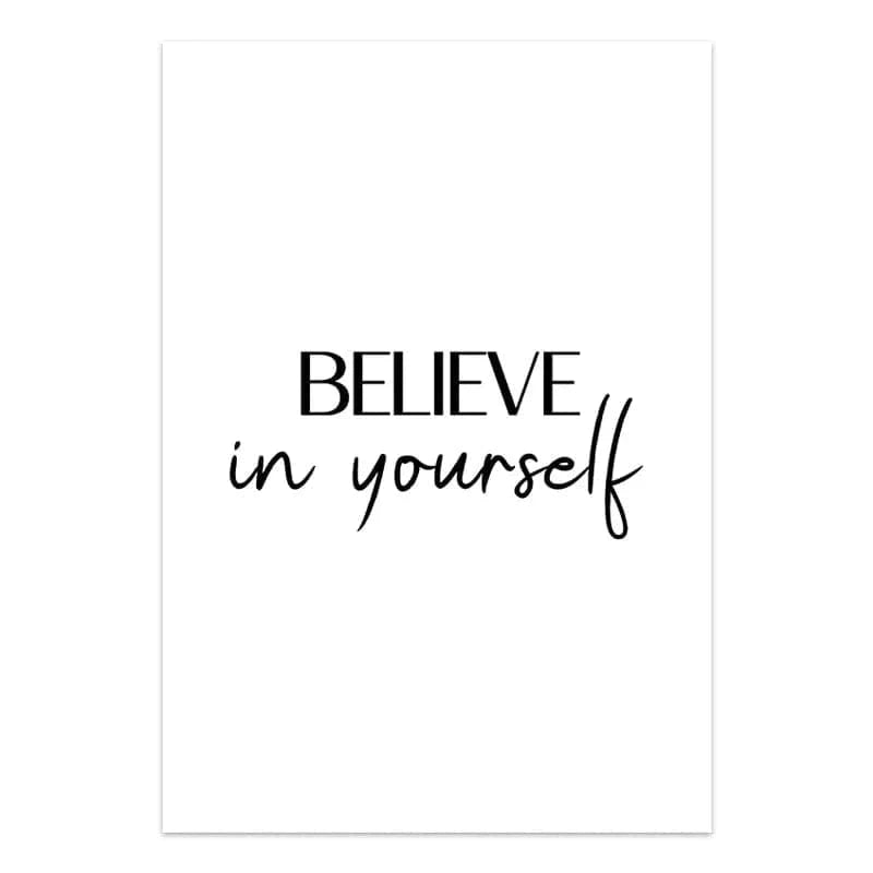 Nordic Inspirational Quotes Posters Modern Cursive Verse Wall Art Canvas Paintings Mural Decor for Living Room Office Decoration Namahfad