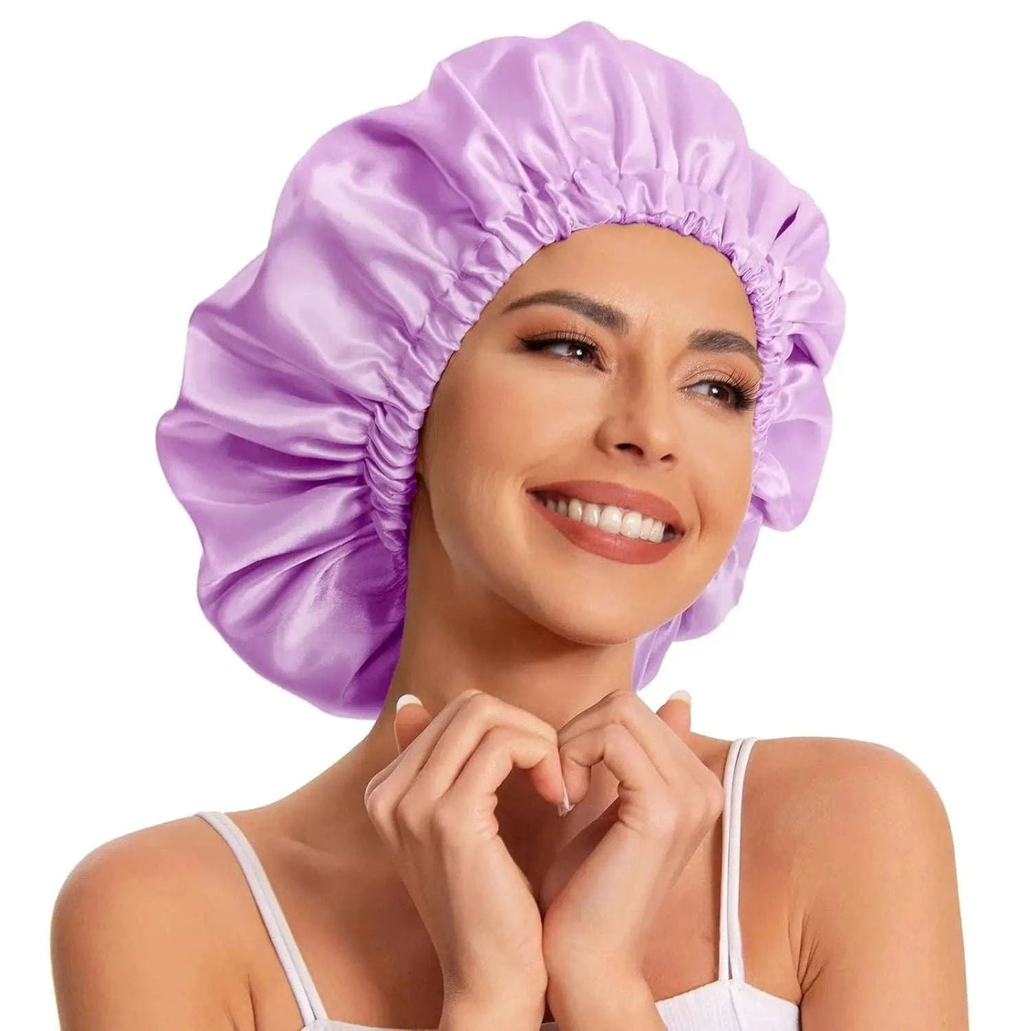 Satin Bonnet Silk Bonnet Hair Bonnet Sleeping Slouchy Beanie Hat Satin Sleep Cap Nightcap Bonnets For Women's Natural Curly Hair Namahfad