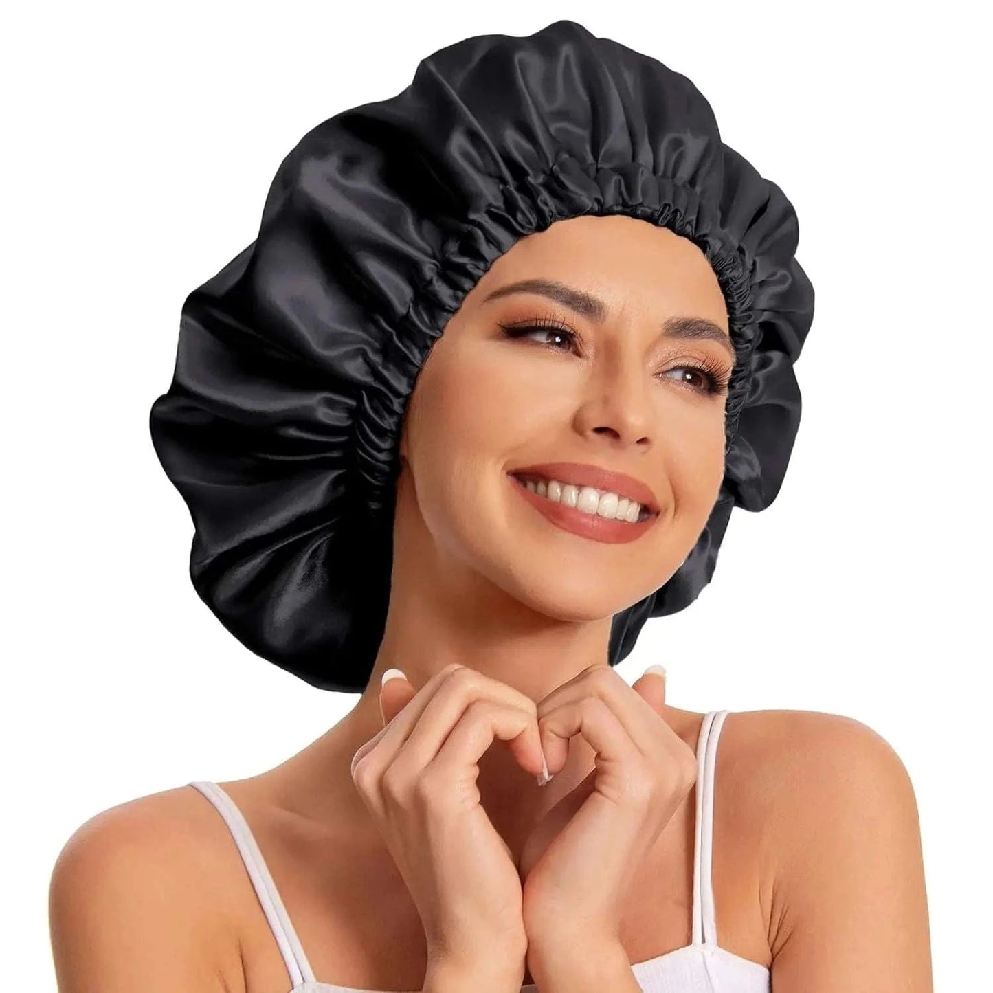 Satin Bonnet Silk Bonnet Hair Bonnet Sleeping Slouchy Beanie Hat Satin Sleep Cap Nightcap Bonnets For Women's Natural Curly Hair Namahfad