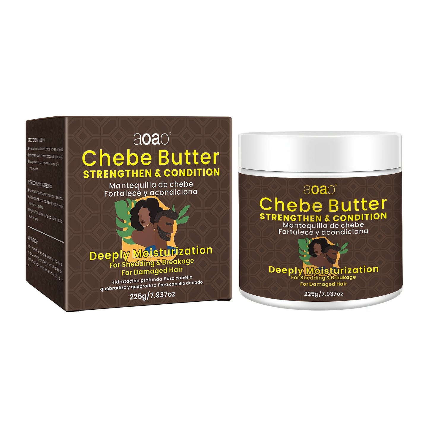 Moisturizing Chebe Cream with Natural Ingredients, Featuring Keratin, Jojoba Seed Oil, And Castor Oil, Designed to Deeply Nourish And Protect Damaged Hair