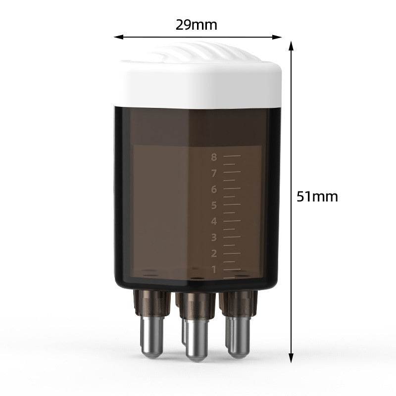 Hair Growth Inhaler Comb Hexagonal Ball Massage Comb with Essential Oil Liquid Guide for Hair Fixing - NamafadStore