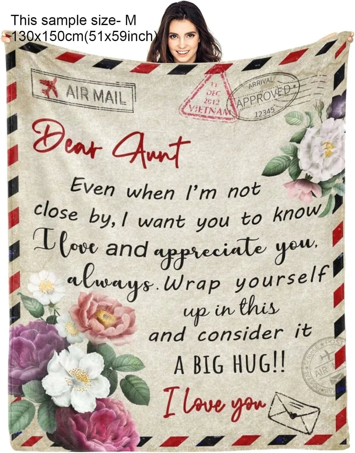 1PC Gift Blanket To Nana to Grandma Flannel Thin blankets for birthday gifts Mother's day festival Perfect gifts four season use Namahfad