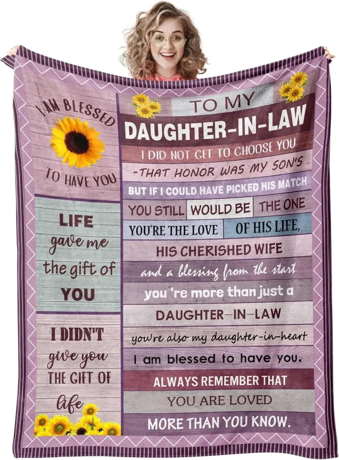 Goddaughter Gifts from Godmother Godfather Godparents for Godson Baptism Gifts for Girl  Boys First 1st Gifts Blanket 60''x50'' Namahfad