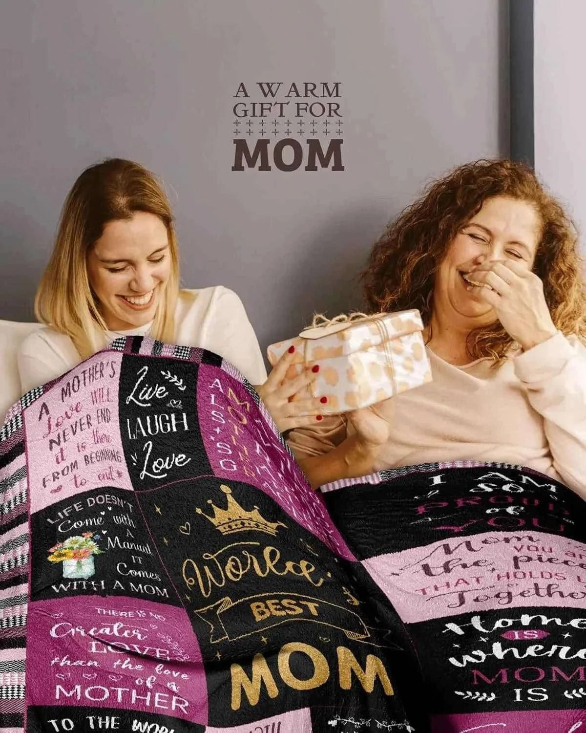 Perfect Gift to Mom Peace Blanket for Anniversary Birthday Mothers Day Fathers day for Mom Dad Wife Sister Grandma Abuela Throw