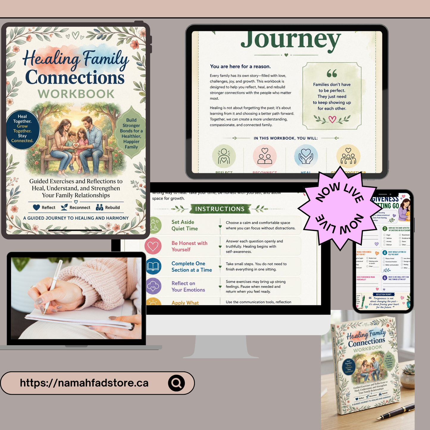 Healing Family Connections Workbook | Digital PDF &amp; Printable Guide