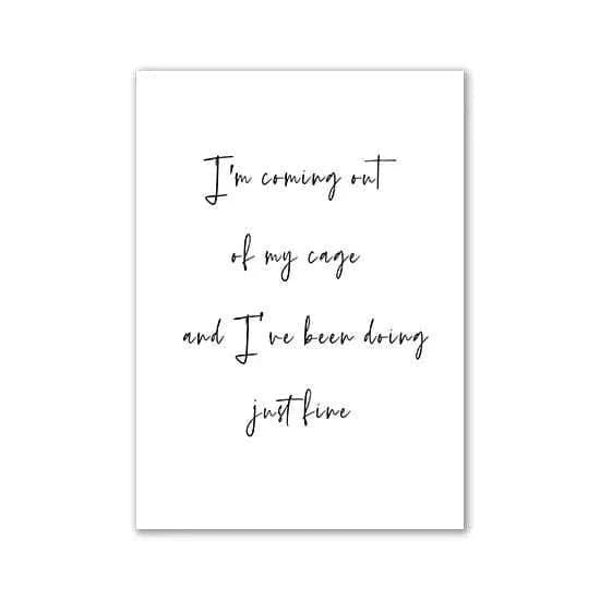 Canvas Painting Quotes Letters Wall Art Kitchen Posters and Prints Ofiice Black and White Wall Pictures for Living Room Namahfad
