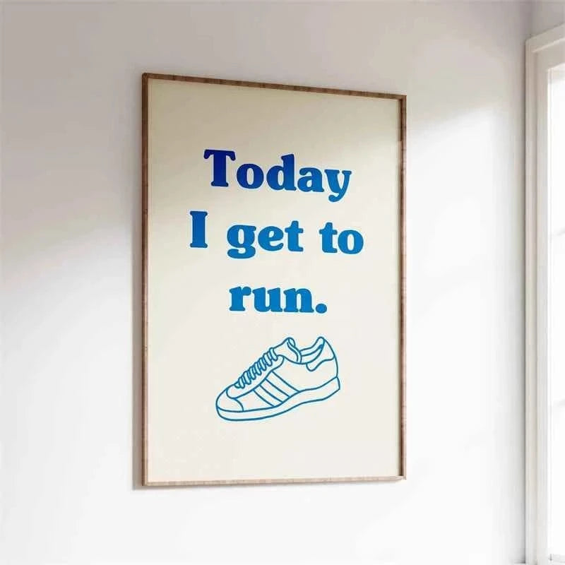 Exercise Is Medicine Poster Trendy Quote Prints Canvas Painting Motivational and Inspirational Wall Art Picture for Home Decor
