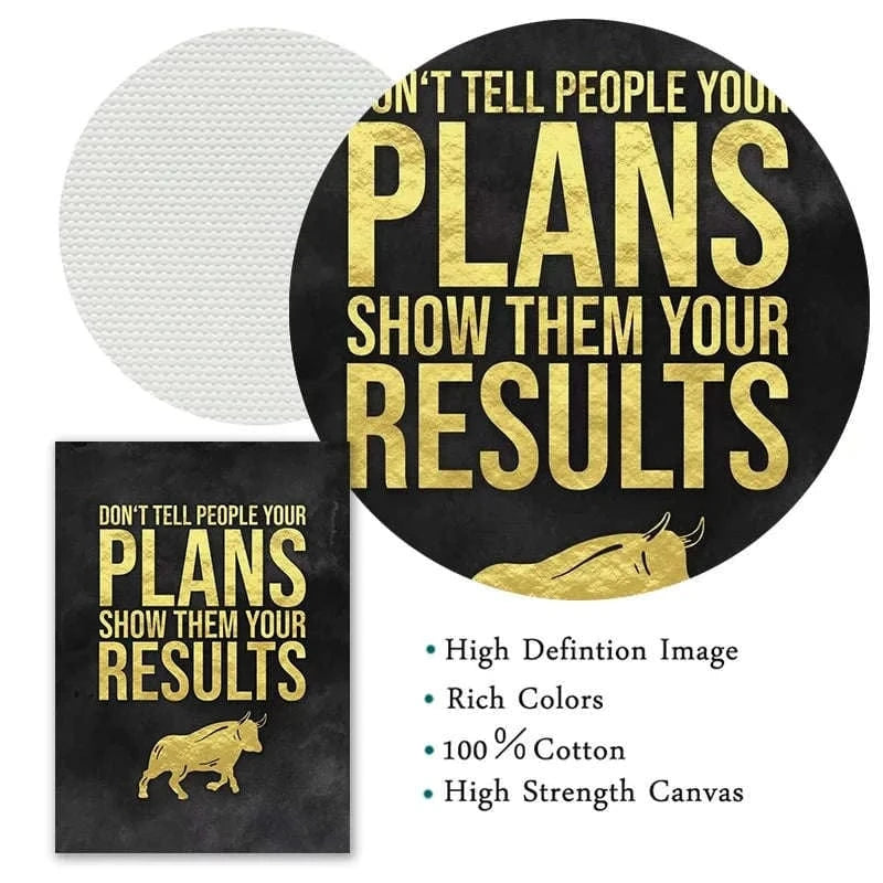 Motivational Quotes Canvas Painting Wall Art Picture Prints Office Posters Inspirational Work Success Home Decor Unframed Namahfad