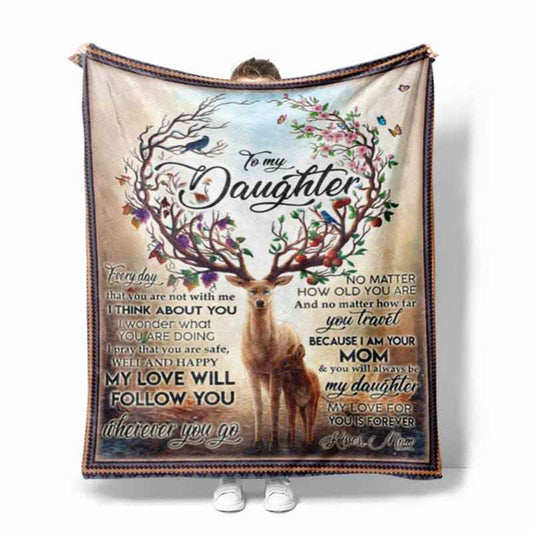Message Envelope Square Flannel Blanket – Digital Printed Cozy Gift Throw