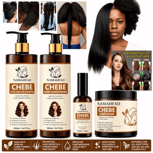 Set of hair care products including shampoo, conditioner, treatment mask, and oil for hydration and repair   