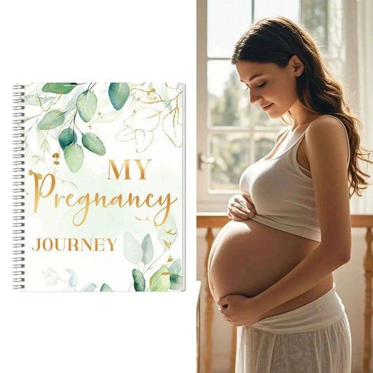 Pregnancy Planner Journal 40 Weekly Calendars Milestone Tracker for Ultrasound Photos Memory Book Expecting Mothers Green Purple