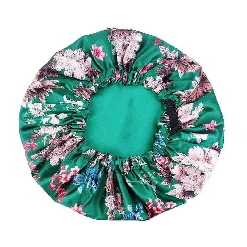Newly Hair Satin Bonnet For Sleeping Shower Cap Silk Bonnet Bonnet Women Night Sleep Cap Head Cover Wide Elastic Band