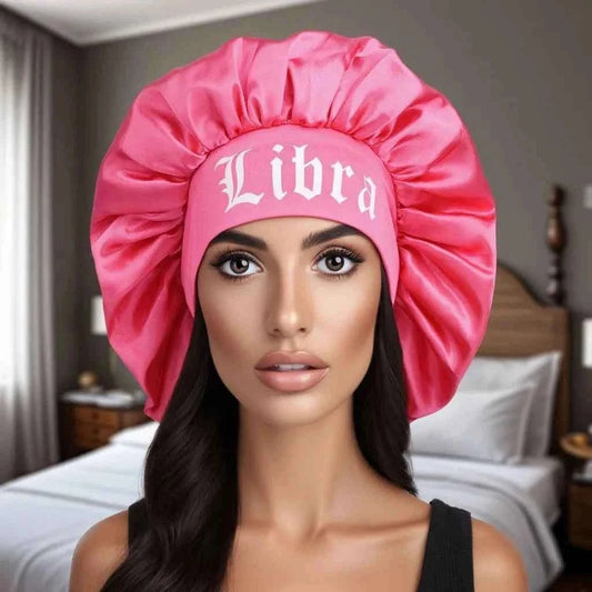 Constellation-Print Satin Sleep Bonnet & Headband-Wide-Band Soft Wrap for Daily Use, Makeup & Skincare|Adjustable Hair Protector