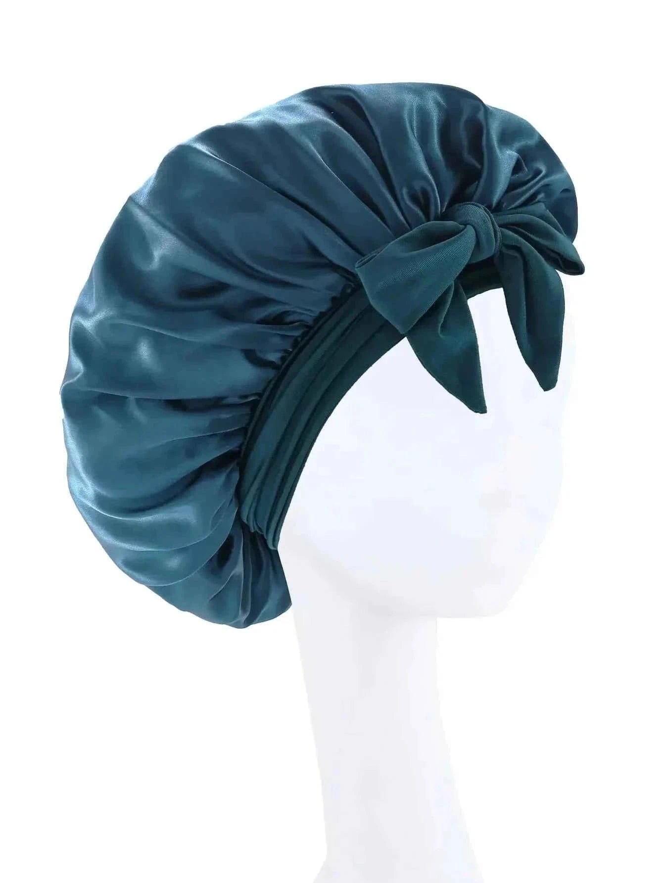 Silk Bonnet Sleeping Womens Satin Bonnet Hair Night Sleep Cap Tie Band CurlyHat Scarf Wrap Curly Hair Bonnets Beauty