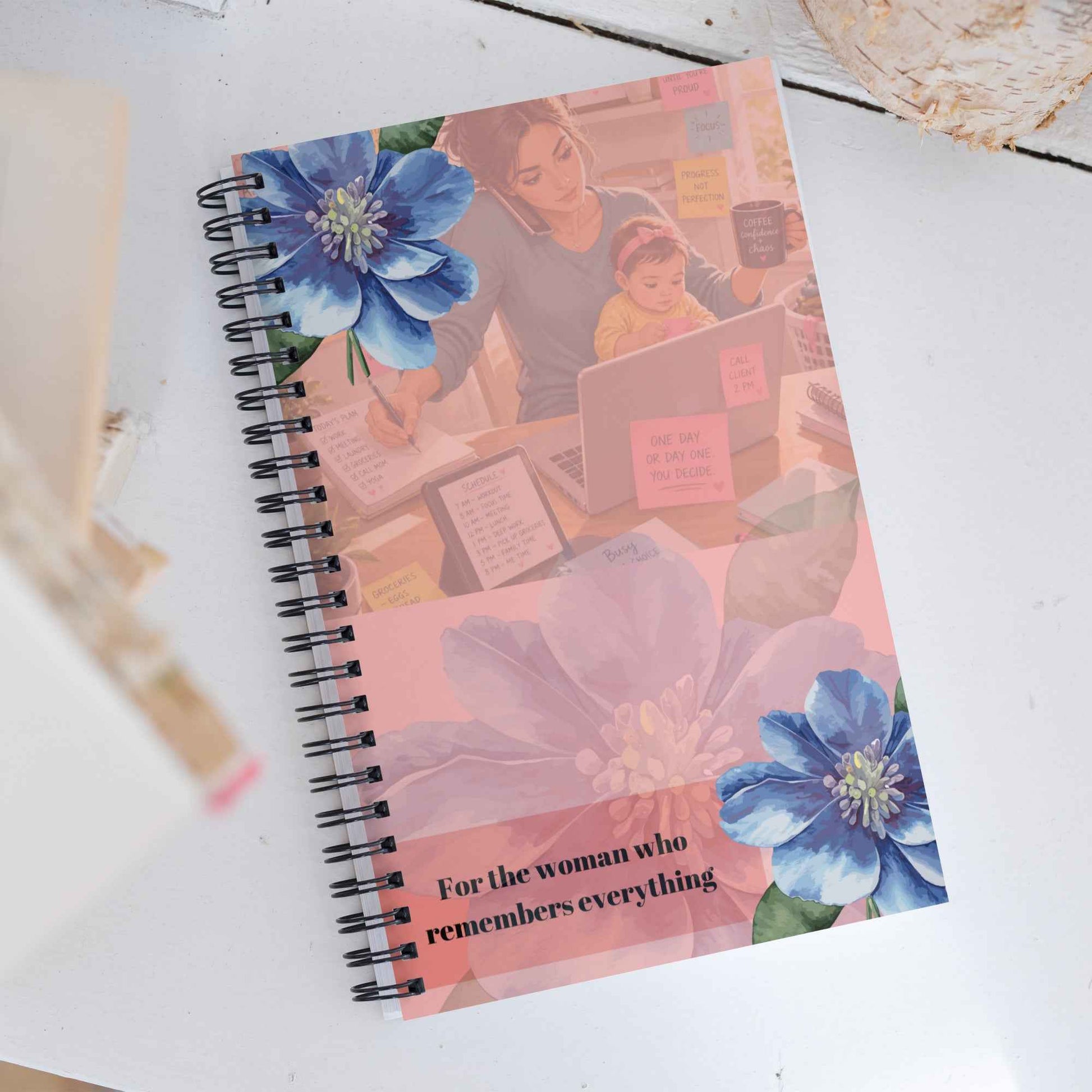 For the woman who remembers all Spiral notebook
