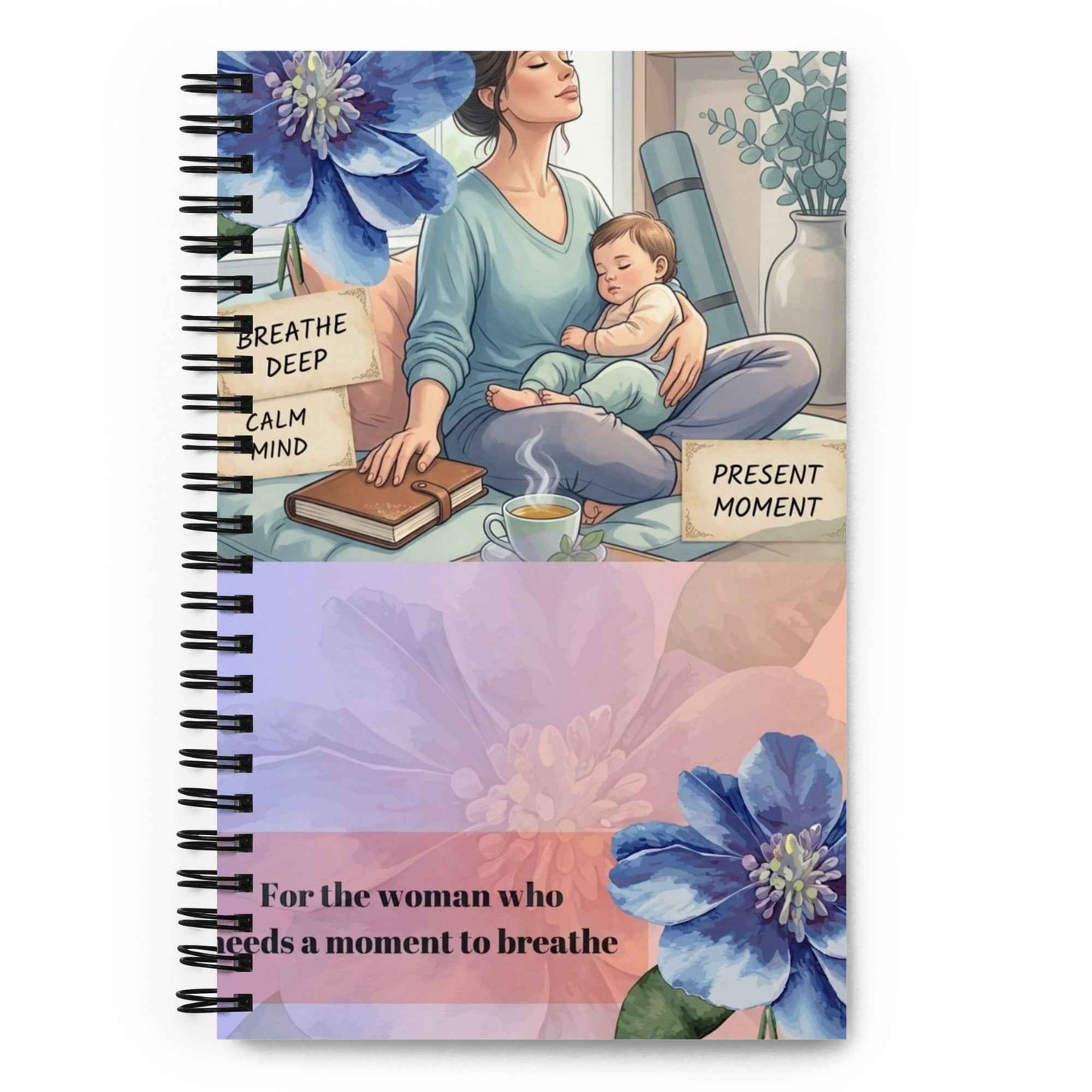 Moment to breathe Spiral notebook