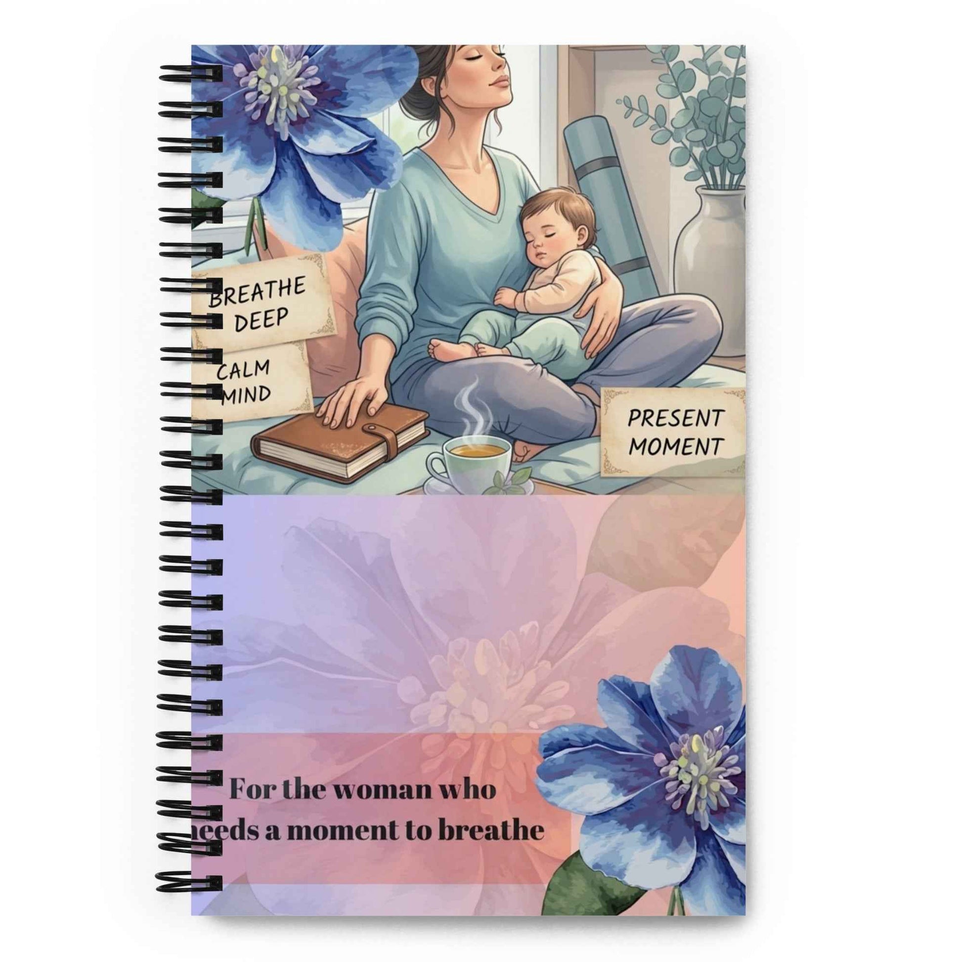 Moment to breathe Spiral notebook