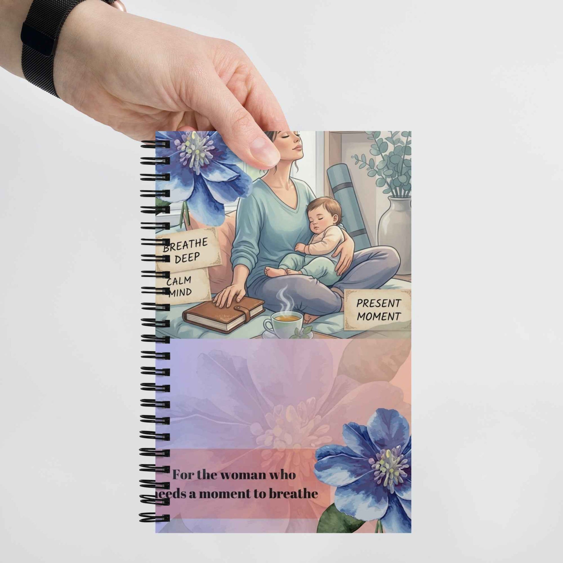Moment to breathe Spiral notebook