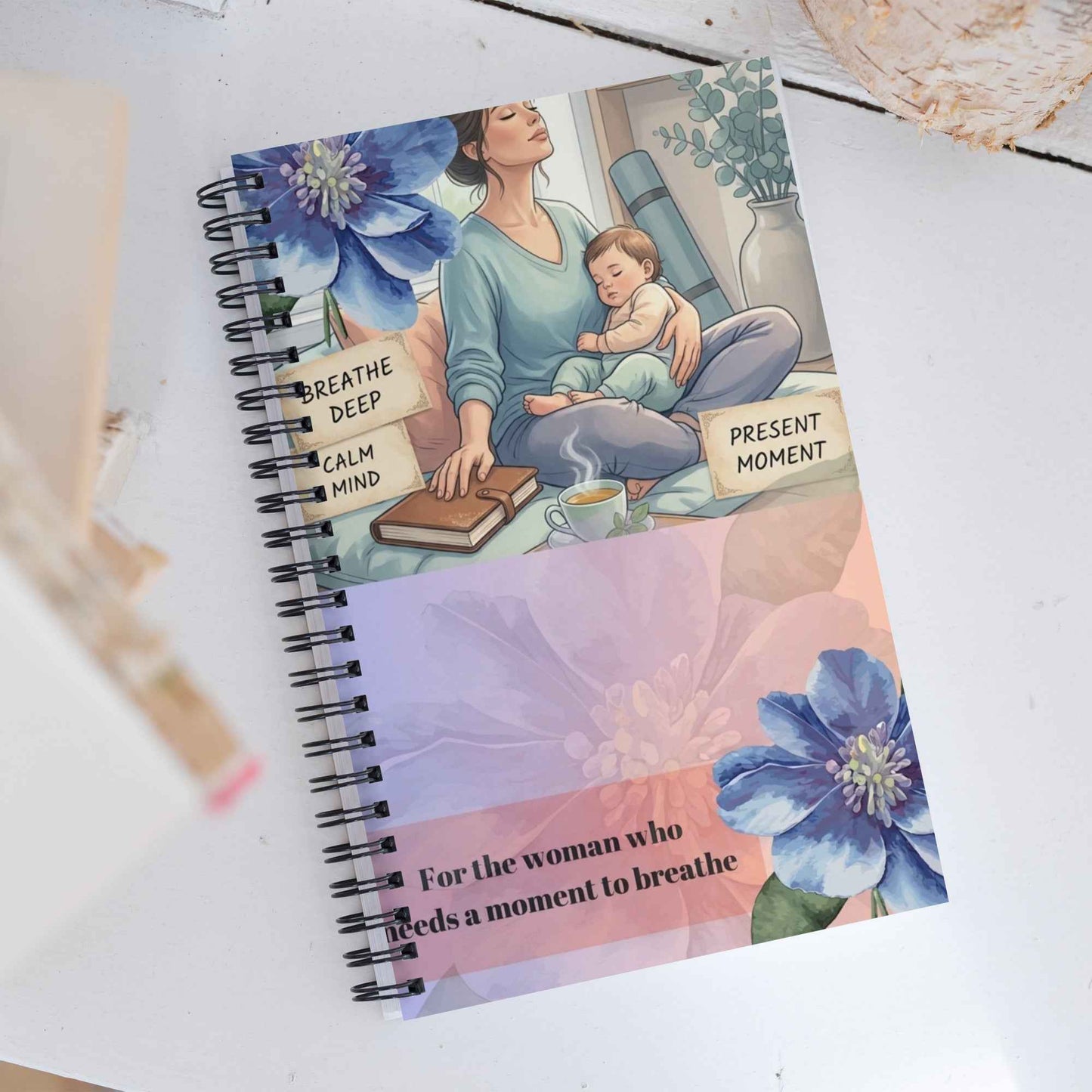 Moment to breathe Spiral notebook