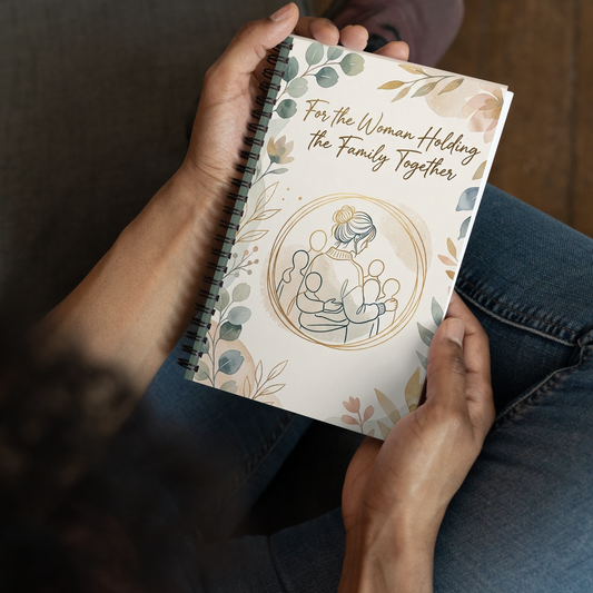 For the woman holding it together Spiral notebook Spiral notebook