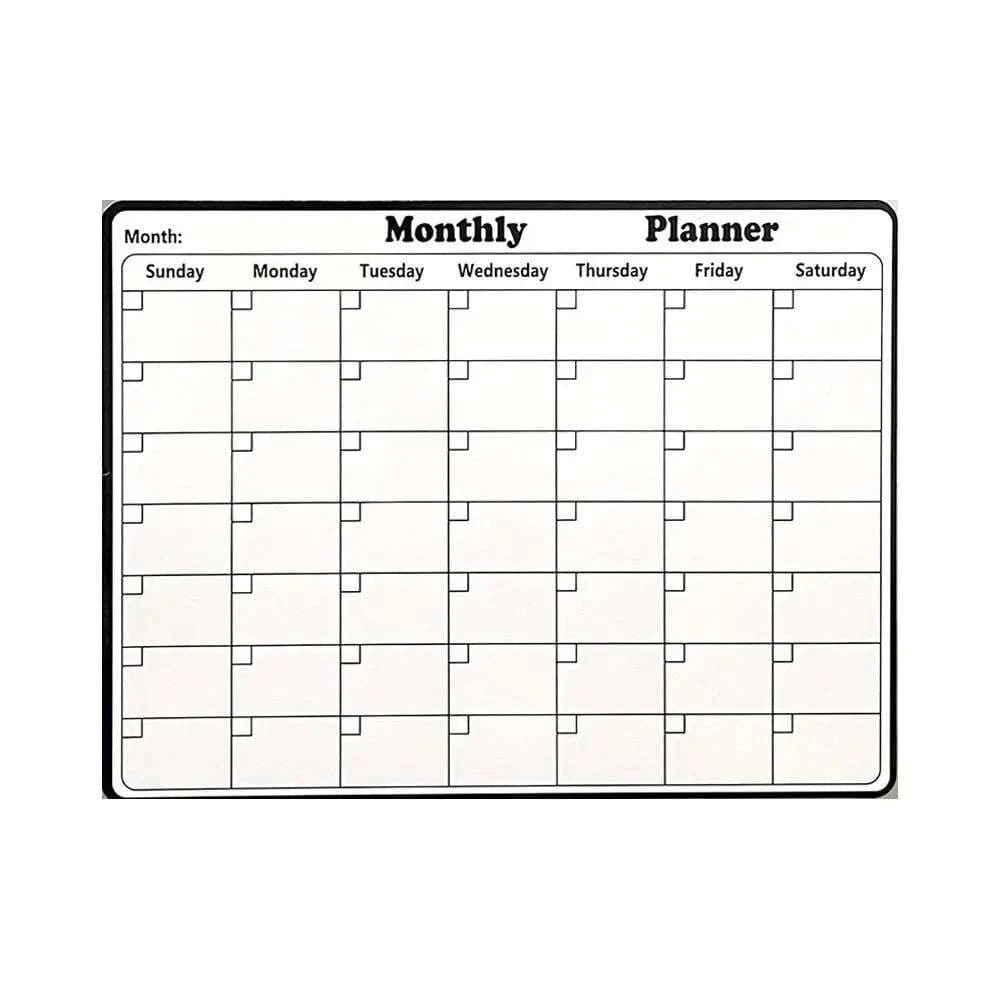 Magnetic Dry Erase Calendar Whiteboard Stickers with Weekly/Monthly Study Organizer Versatile Monthly Planner for Refrigerator Namahfad