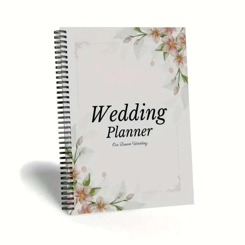 Wedding Planner Hardcover Planning Bridal Book Organizer Notebook Notepad Diary Engagement Calendar Book Diary Love Witness Gift Namahfad