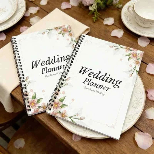 Wedding Planner Hardcover Planning Bridal Book Organizer Notebook Notepad Diary Engagement Calendar Book Diary Love Witness Gift