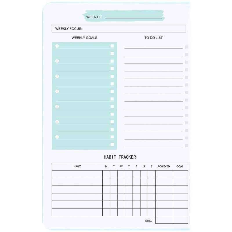 Non Dated Daily Weekly Monthly Planner Agenda Notebook Diary