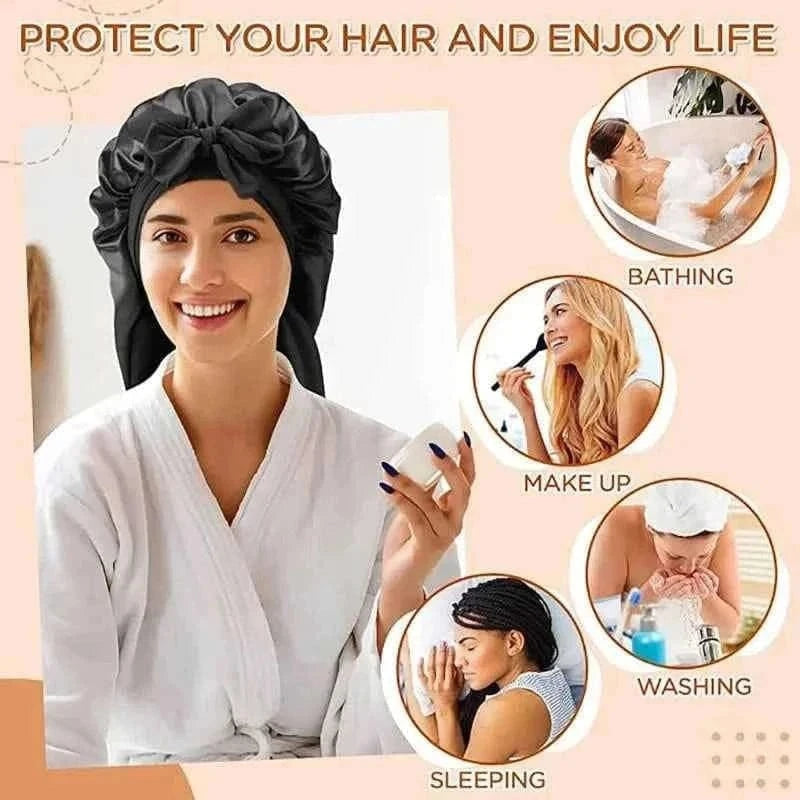 Upgraded Heatless Hair Curling Headband Scarf Soft Sleeping Bonnet for Long Lasting Soft Fluffy Lazy Curls Styling Accessories