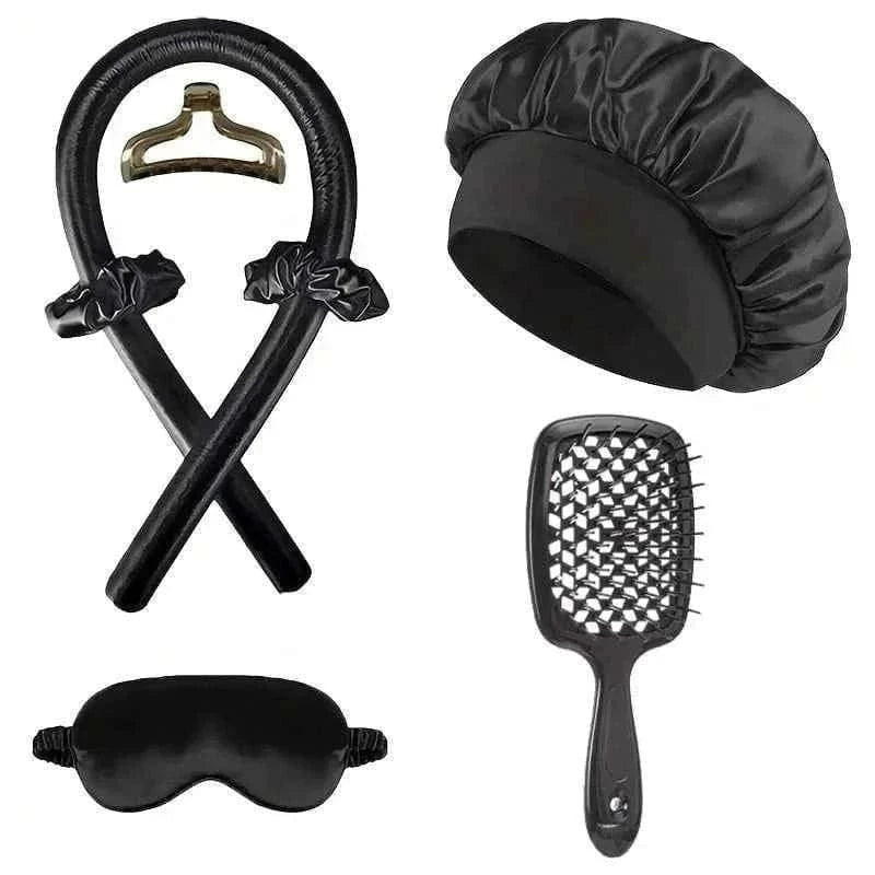 Upgraded Heatless Hair Curling Headband Scarf Soft Sleeping Bonnet for Long Lasting Soft Fluffy Lazy Curls Styling Accessories