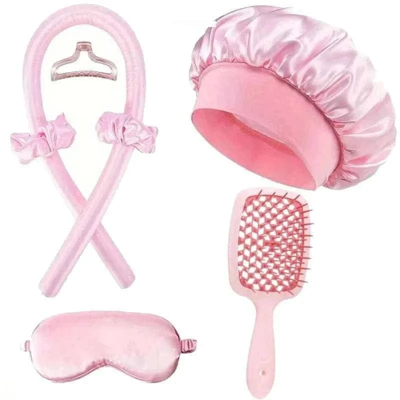 Upgraded Heatless Hair Curling Headband Scarf Soft Sleeping Bonnet for Long Lasting Soft Fluffy Lazy Curls Styling Accessories