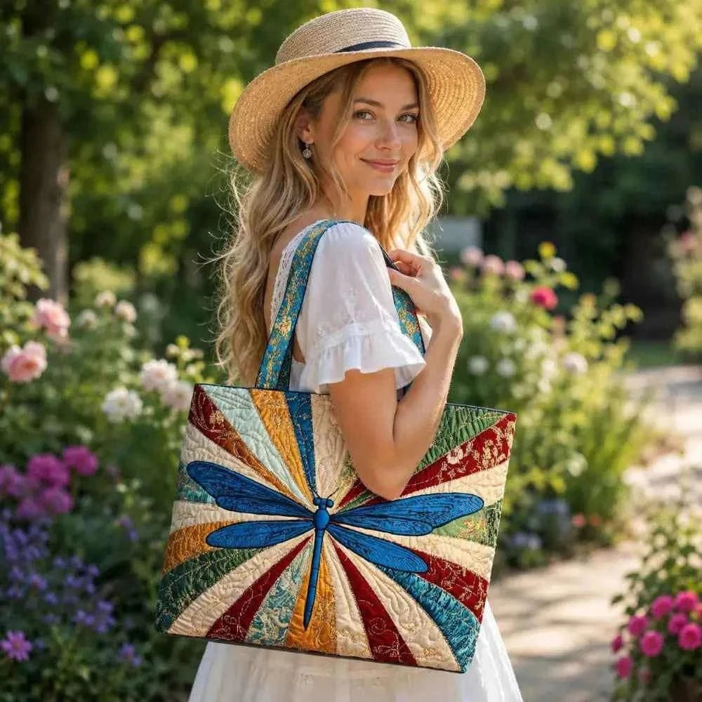 Vintage Women Printed Tote Bag Oxford Cloth Realistic Patterns Luxury Shoulder Bag Lightweight Large Capacity Travel Handbag