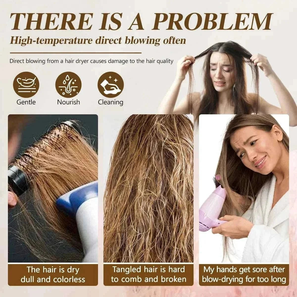 Warm Air Bonnet Cap for Quick Hair Drying And Styling Portable Energy-Saving Suitable for All Hair Types Home Hair Care Accessor