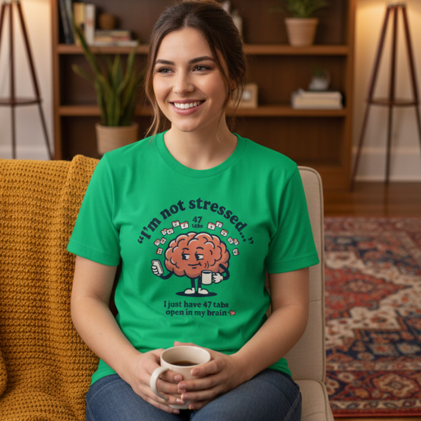 I am not stressed Women’s basic softstyle t-shirt